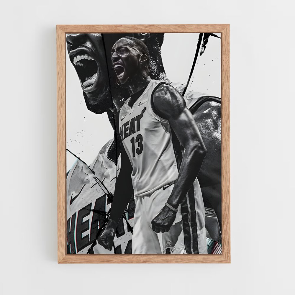 Poster Bam adebayo douches – affiche Basketball (vue 4)